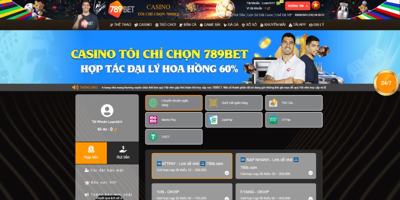 Cách giao dịch nạp – rút dễ dàng trên 789bet